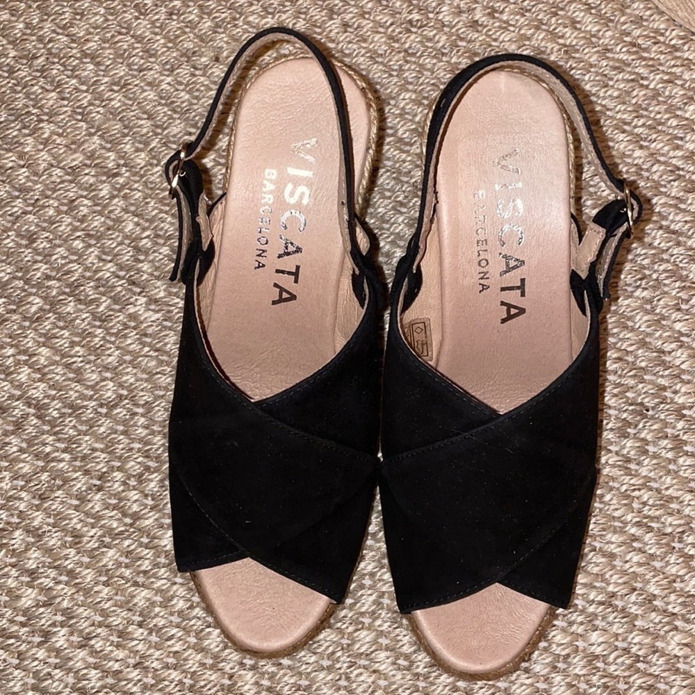 Viscata Barcelona espadrille wedge sandals size-37